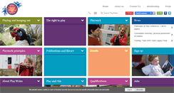 Desktop Screenshot of playwales.org.uk