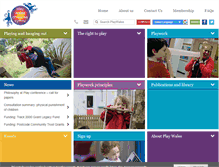 Tablet Screenshot of playwales.org.uk